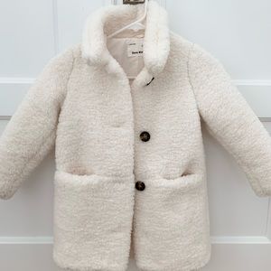 Zara kids cream coat - size 6
